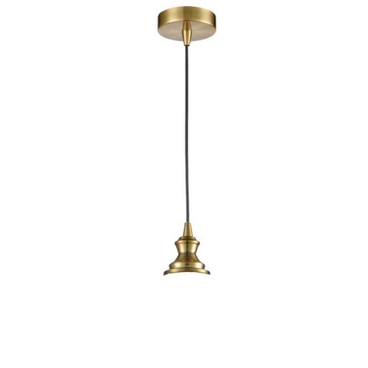 Franklite Refract Aged Brass Finish Single Pendant Suspension