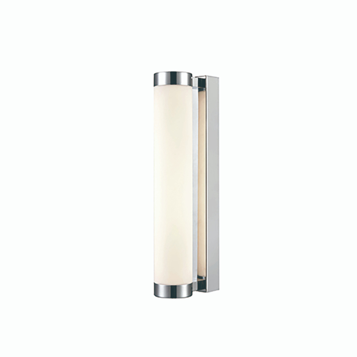 Franklite Relay Chrome Bathroom Led Wall Light Complete With Opal Acrylic Diffuser - IP44 - 3000K - Dimmable - 345mm