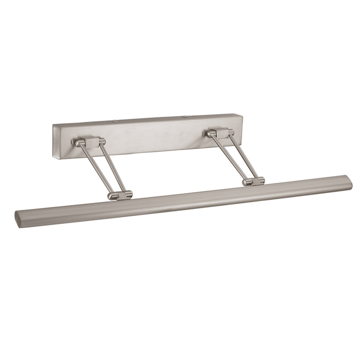 Franklite Renaissance Satin Nickel Twin Arm Adjustable Picture Light - 630mm