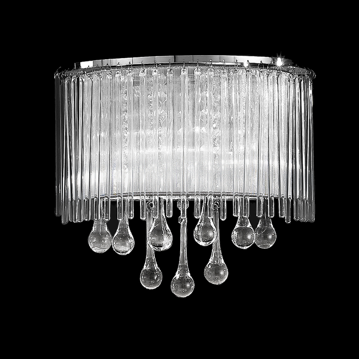 Franklite Spirit Polished Chrome Crystal Double Wall Light