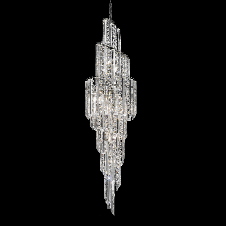 Franklite Valentina 11 Light Crystal Stairway Light