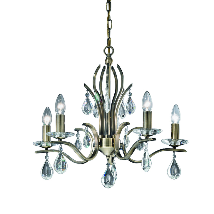 Franklite Willow 5 Light Chandelier In Bronze