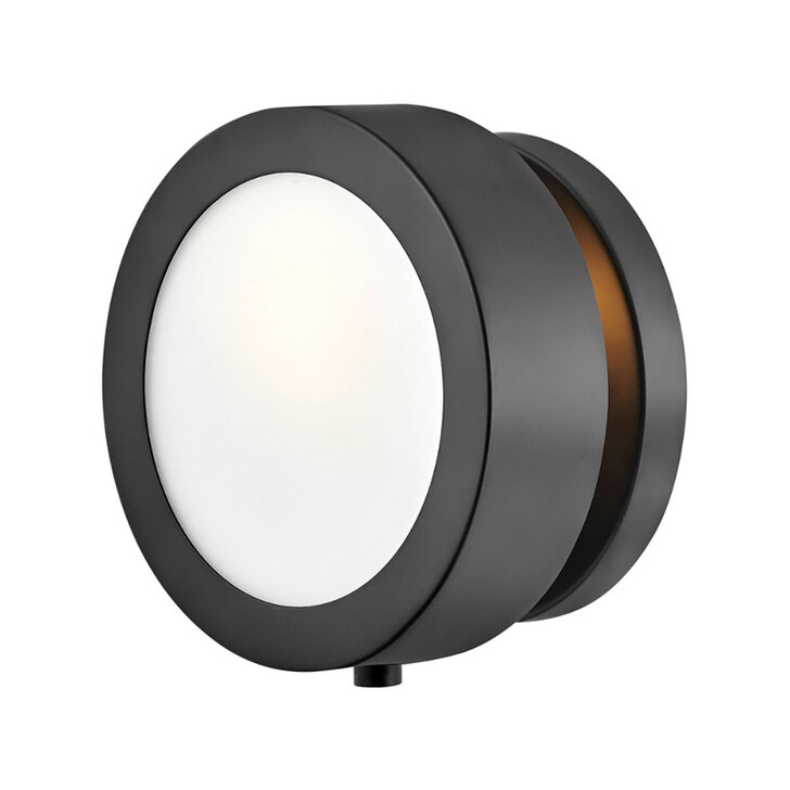 Hinkley Mercer Small Matt Black Round Wall Light