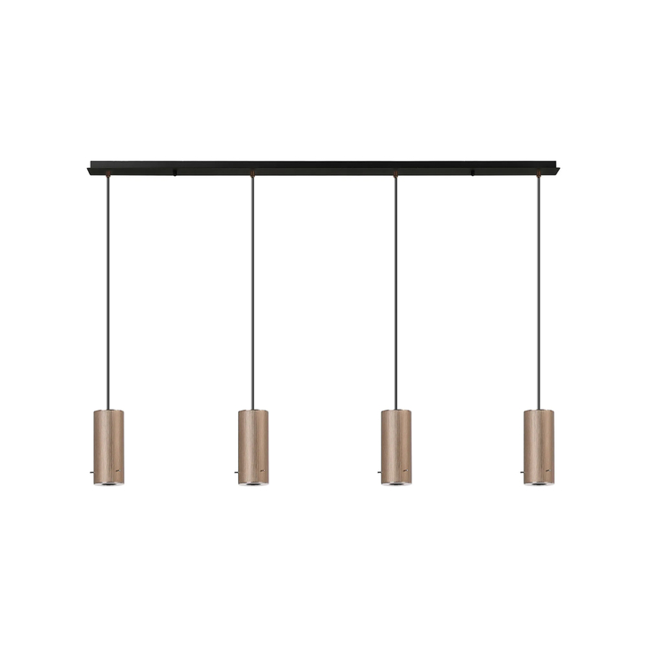 Idolite Adele 1.4m Linear Pendant (FRAME ONLY), 4 x E27, Titanium Gold/Satin Black