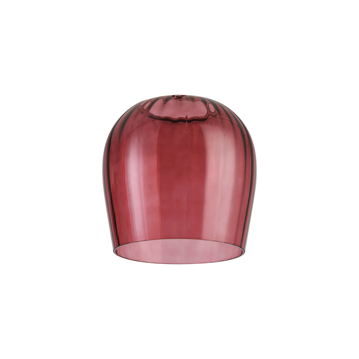 Idolite Adele 19cm Ribbed Wine Glass Shade (C) 85mm Top Hole, Purple
