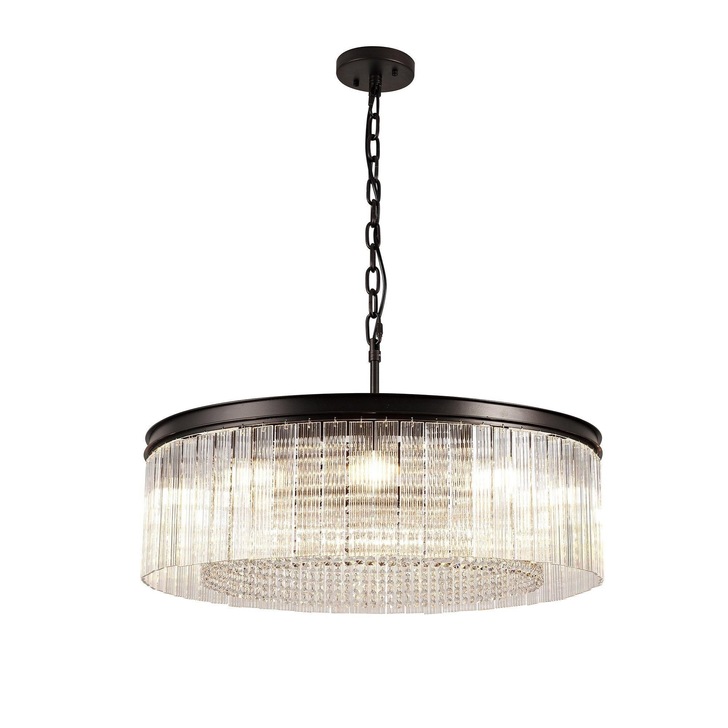 Idolite Alaska Brown Oxide Finish 10 Light Pendant