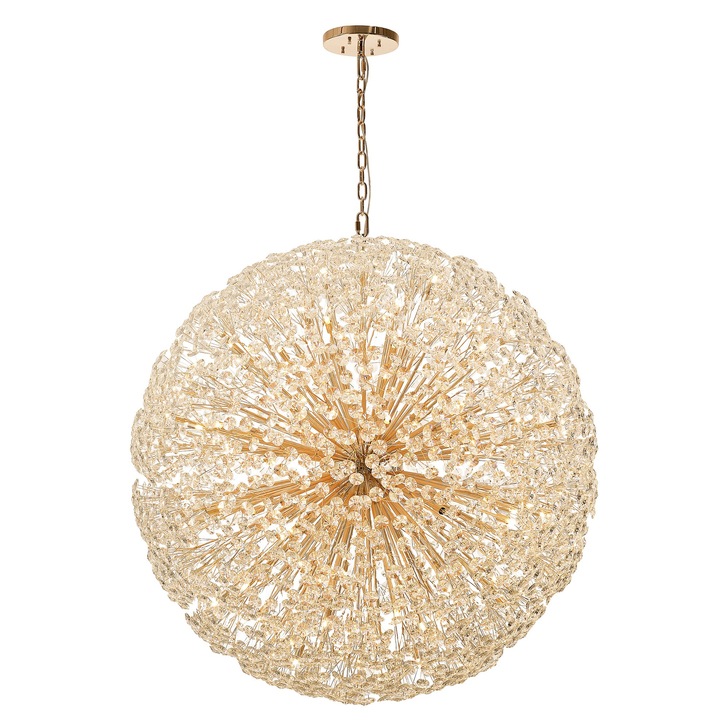 Idolite Alborz French Gold 84 Light Crystal Sphere Pendant