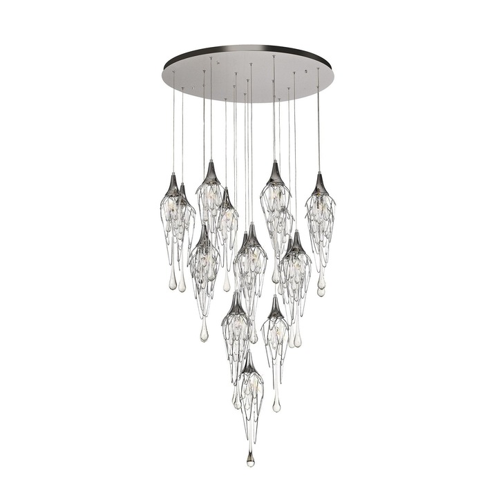 Idolite Alps Polished Chrome Finish 18 Light Pendant