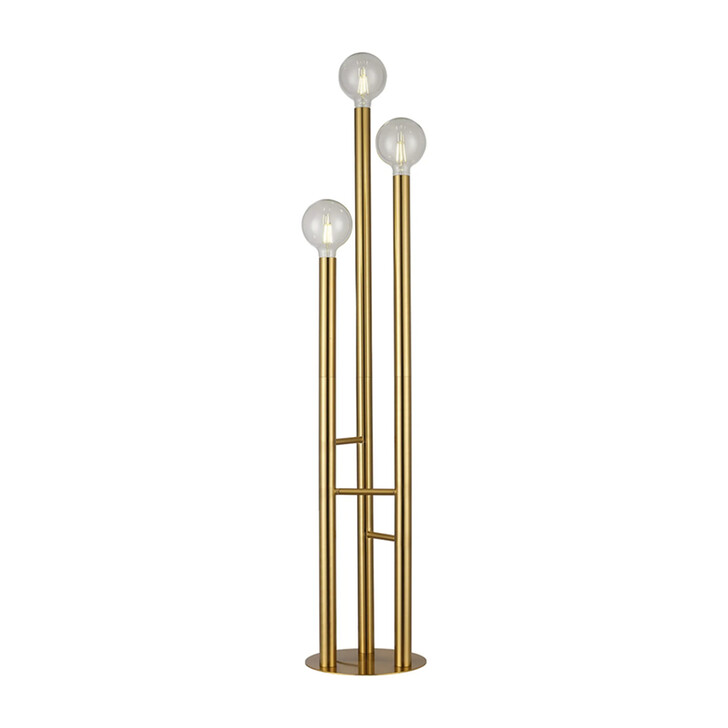 Idolite Ashbourne Antique Gold 3 Light Floor Lamp - Base Only