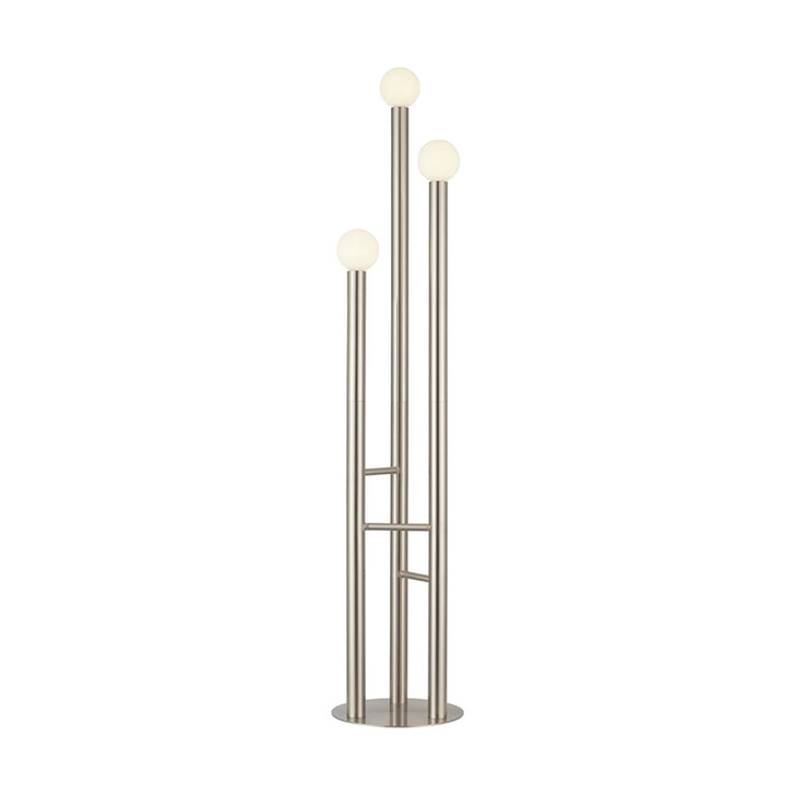 Idolite Ashbourne Satin Nickel 3 Light Floor Lamp - Base Only