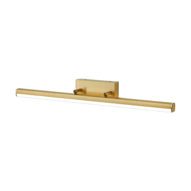 Idolite Barking Large Brass Adjustable Bathroom Wall Light Over Mirror - 3000K LED, IP44