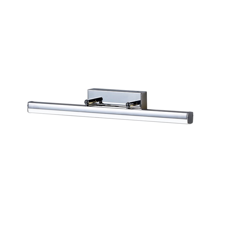 Idolite Barking Large Polished Chrome/Opal White Adjustable Led Wall Light - 4000K