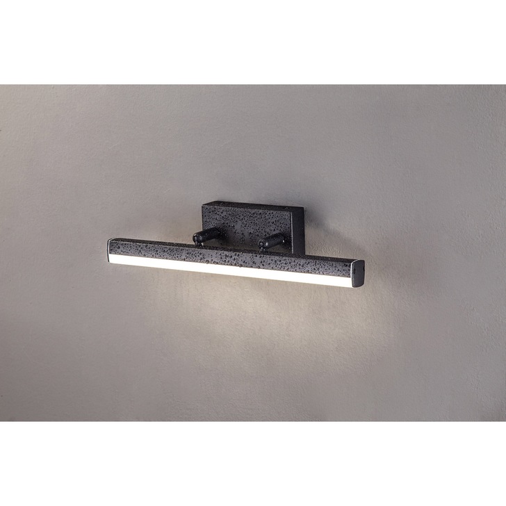 Idolite Barking Small Sand Black LED Adjustable Bathroom Wall Light - IP44, 4000K