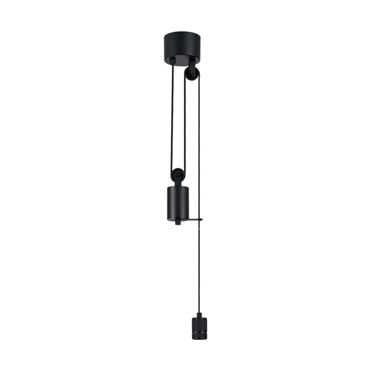 Idolite Beardsmore Pulley Rise & Fall Pendant Black