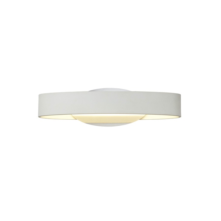 Idolite Blackfriars White/Polished Chrome/Frosted White Led Wall Light - 3000K