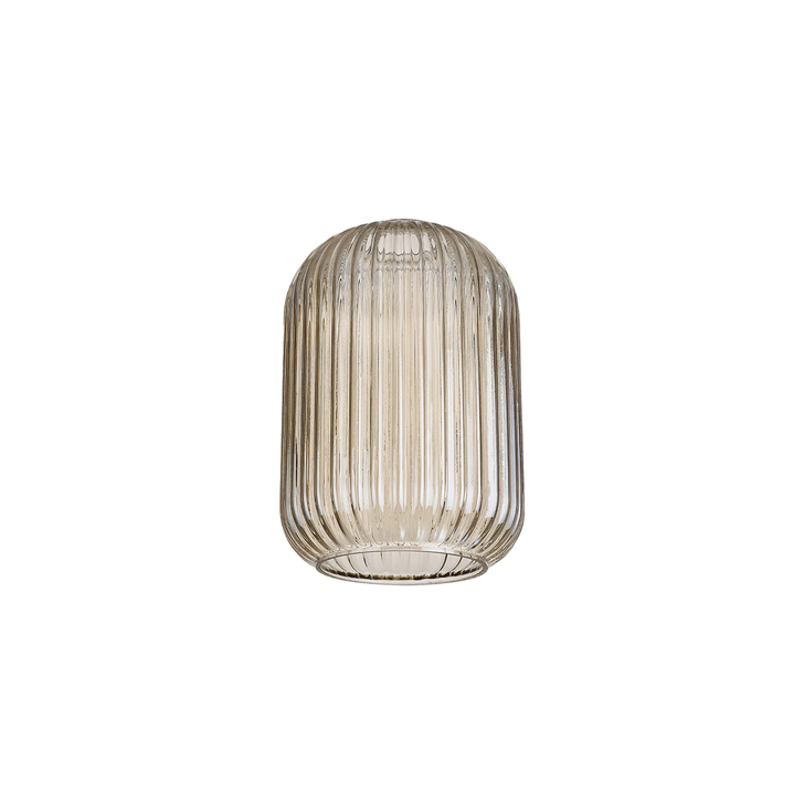 Idolite Camille 14cm Tubular Ribbed Glass, Champagne