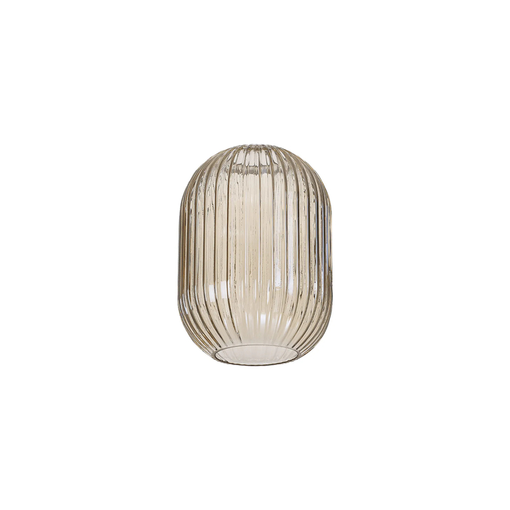 Idolite Camille 14x20cm Almond Ribbed Glass, Champagne
