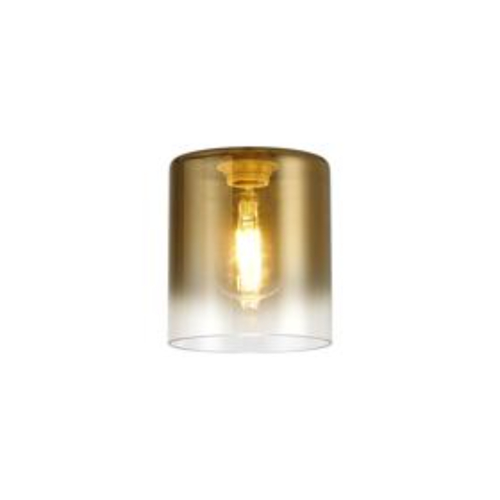 Idolite Camille 15x17cm Cylinder Glass (K), Gold Fade/Clear