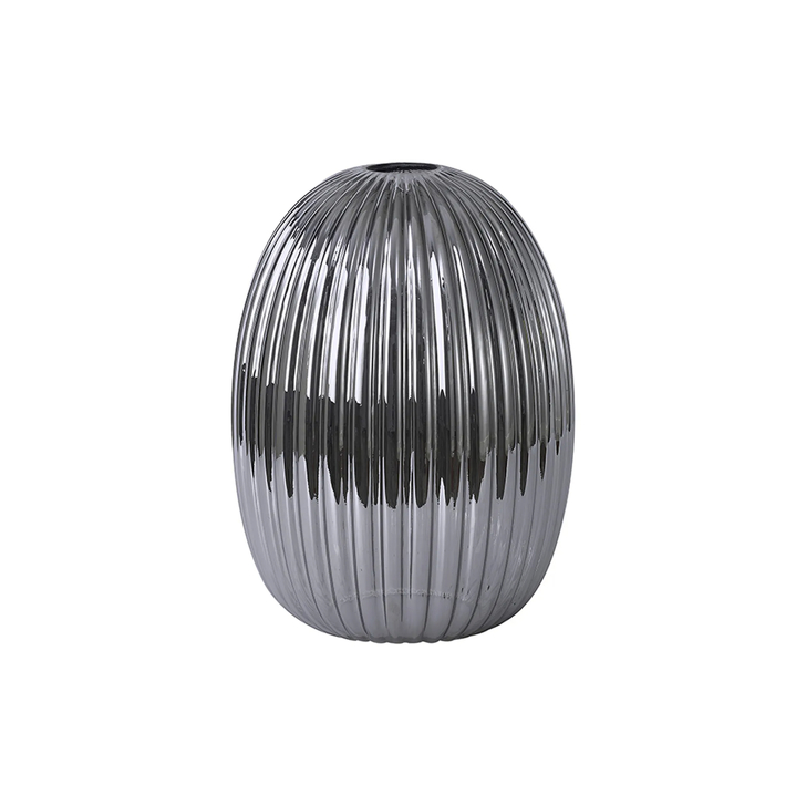 Idolite Camille 20cm Almond Ribbed Glass, Smoked