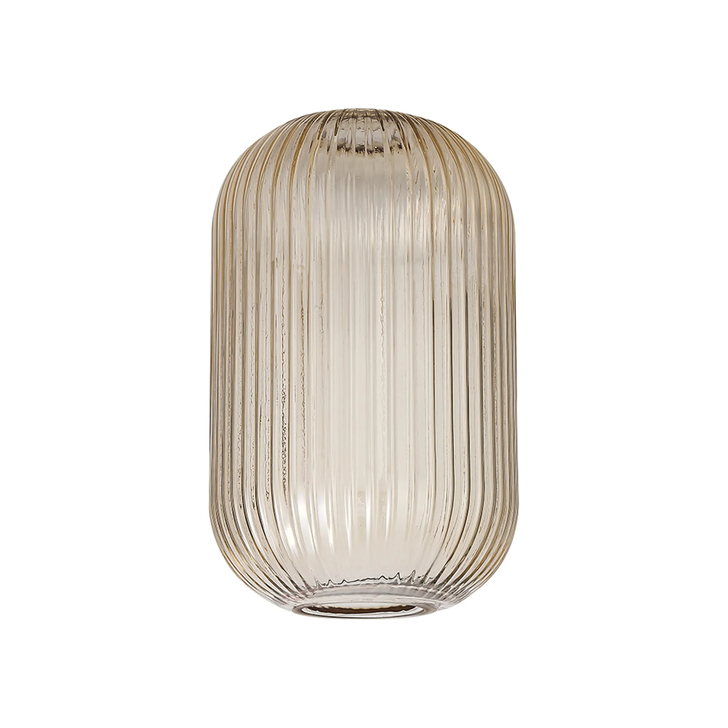 Idolite Camille 20cm Tubular Ribbed Glass, Champagne