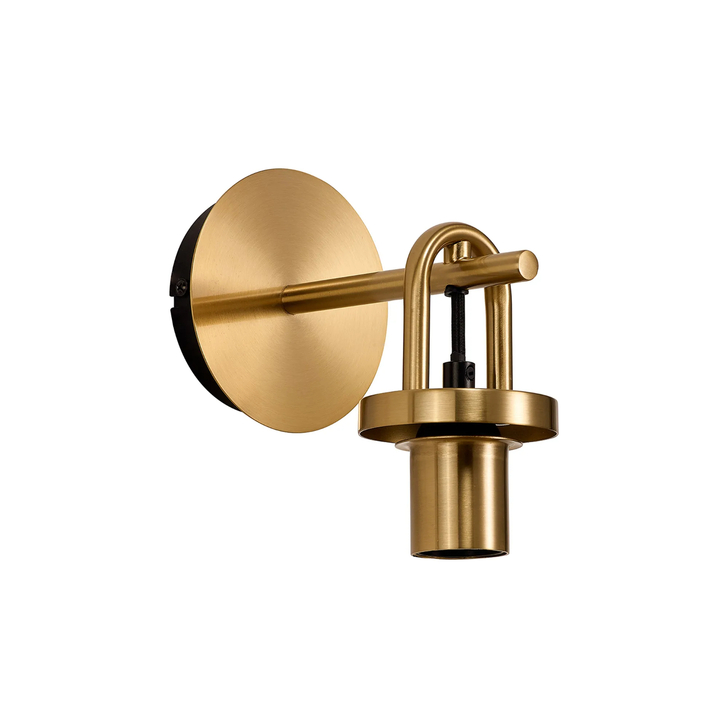 Idolite Camille Wall Light Switched, 1 x E27, Brass Gold