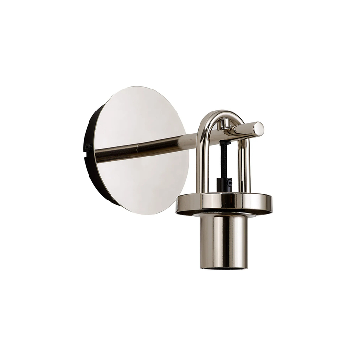 Idolite Camille Wall Light Switched, 1 x E27, Polished Nickel