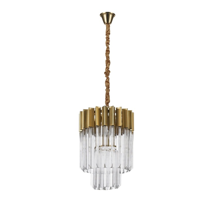 Idolite Carpathian Brass Finish 4 Light Pendant