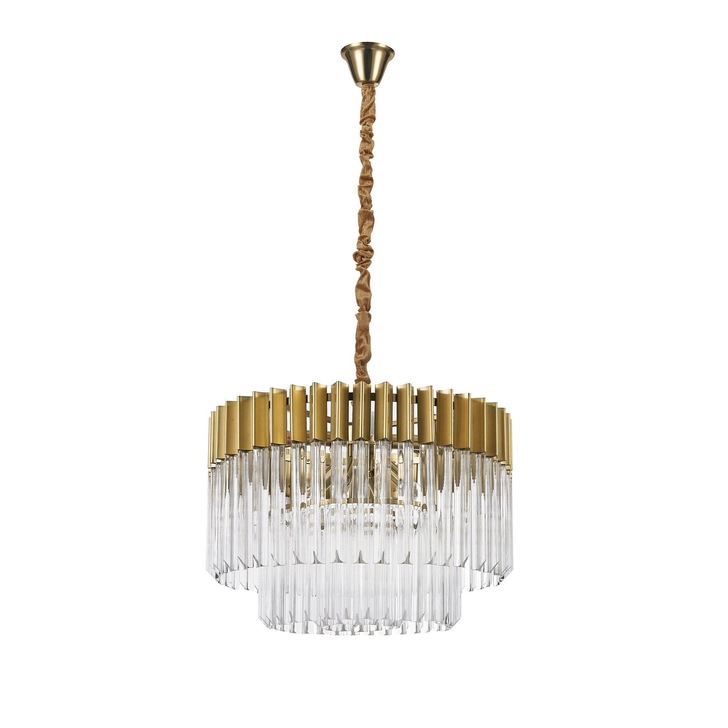 Idolite Carpathian Brass Finish 8 Light Pendant