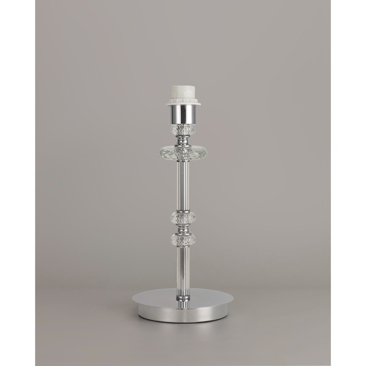 Idolite Caucasus Polished Chrome Crystal Table Lamp