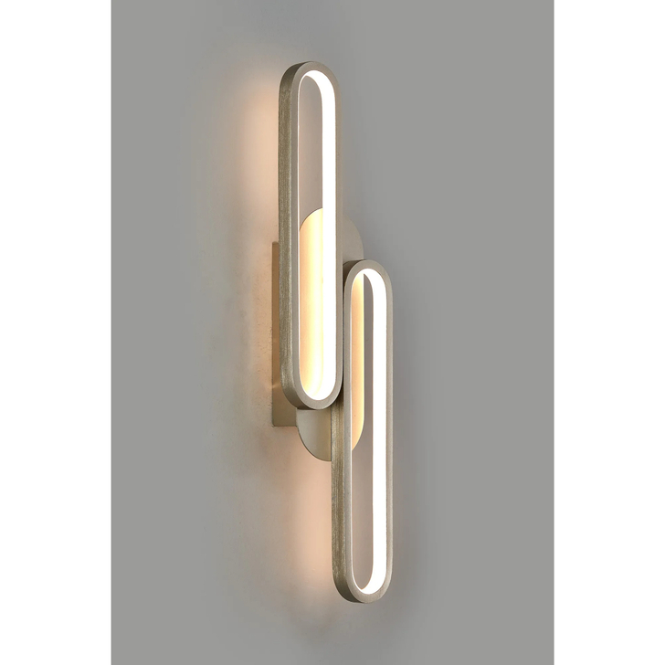 Idolite Conlon Matt Satin Nickel Led Wall Light With 3 Step Dimming - 3000K