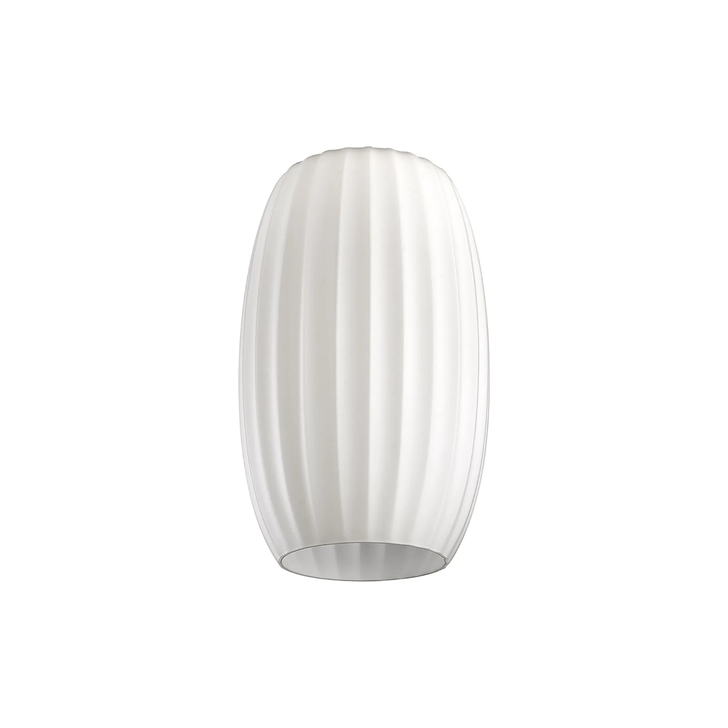 Idolite Devine 18x29cm Opal Ribbed Tubular Glass Shade