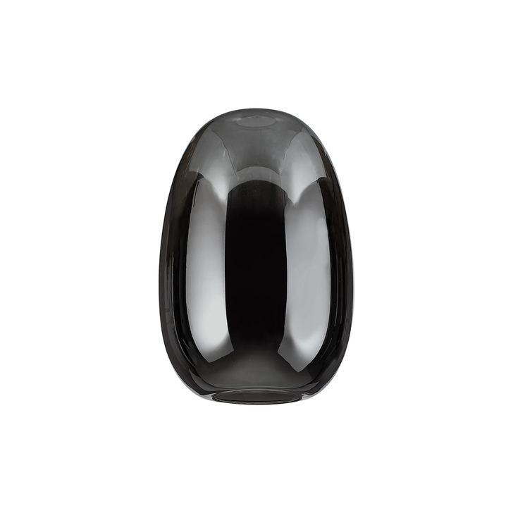 Idolite Devine 20x30cm Chrome Plated Slim Curved Trapezium Glass Shade