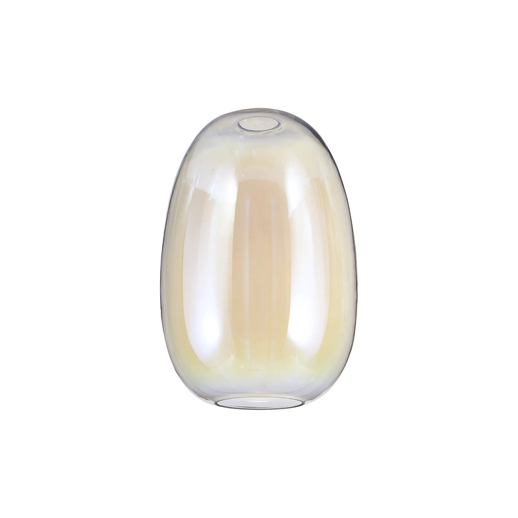 Idolite Devine 20x30cm Iridescent Slim Curved Trapezium Glass Shade