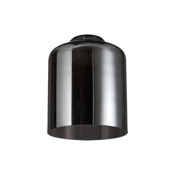 Idolite Devine 24x31cm Chrome Plated Conical Cylinder Glass Shade
