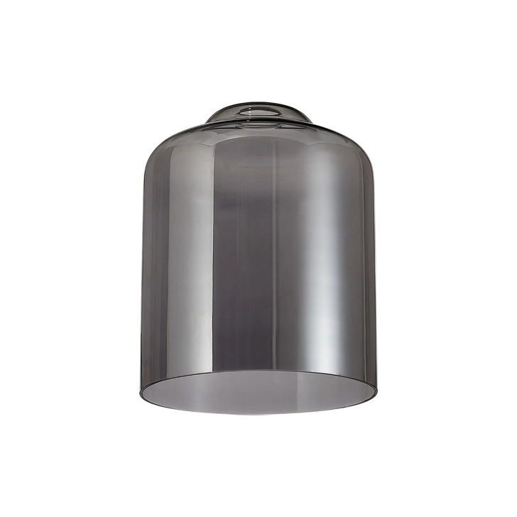 Idolite Devine 24x31cm Smoke Plated Conical Cylinder Glass Shade