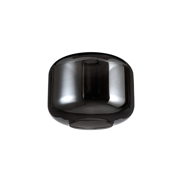 Idolite Devine 25x19.5cm Chrome Plated Pumpkin Glass Shade