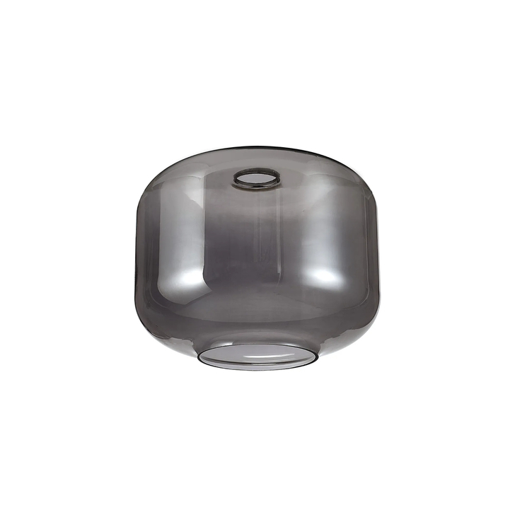 Idolite Devine 25x19.5cm Smoke Plated Pumpkin Glass Shade