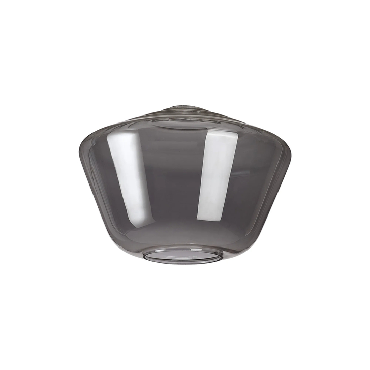 Idolite Devine 30x21.5cm Smoke Plated Hexagonal Glass Shade