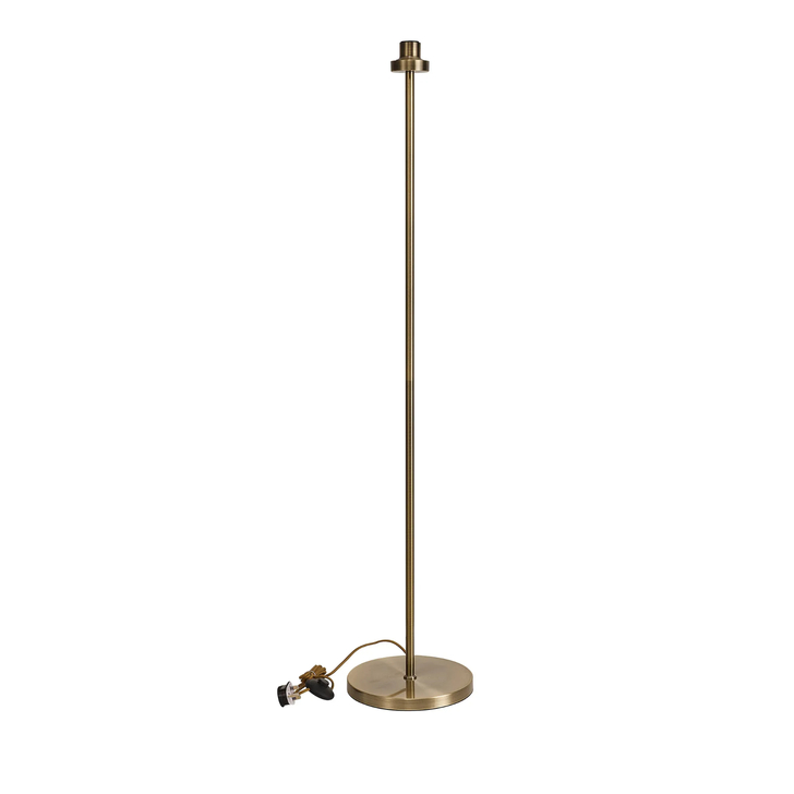 Idolite Devine Antique Brass 1 Light E27 143cm Uplight Floor Lamp Without Shade,