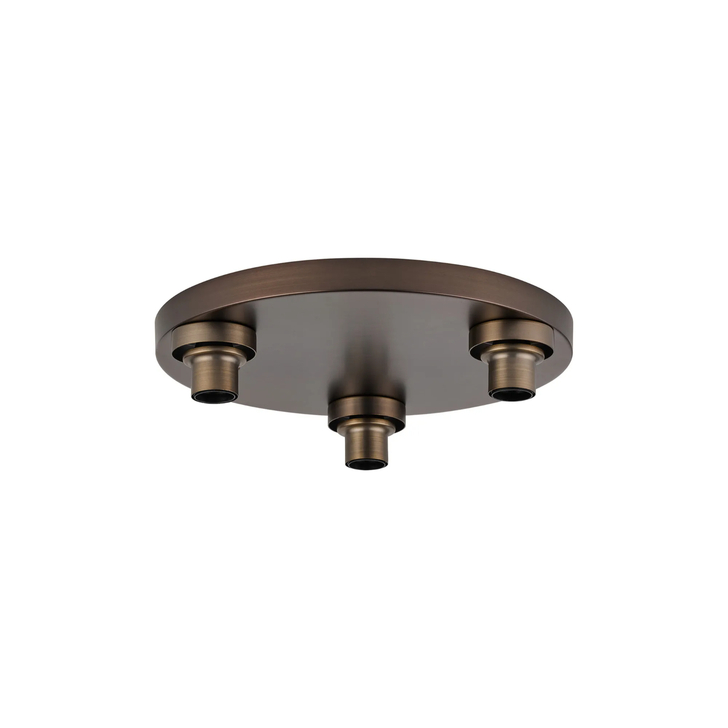 Idolite Devine Matt Bronze 3 Light E27 Round Flush Ceiling (FRAME ONLY)