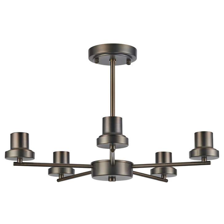 Idolite Devine Matt Bronze 5 Light Upward Semi Ceiling (FRAME ONLY)