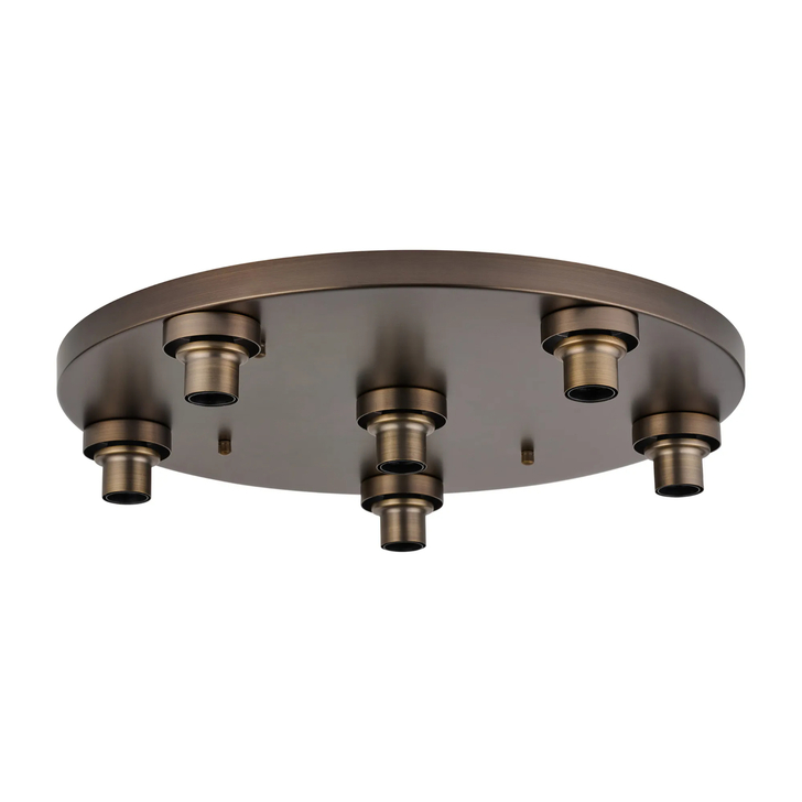 Idolite Devine Matt Bronze 6 Light E27 Round Flush Ceiling (FRAME ONLY)