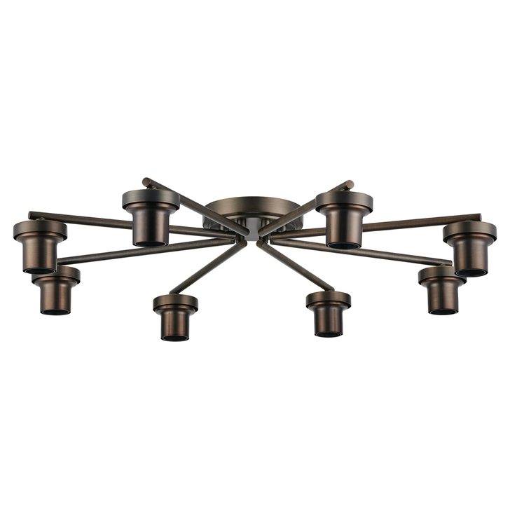 Idolite Devine Matt Bronze 8 Light Flush Ceiling (FRAME ONLY)