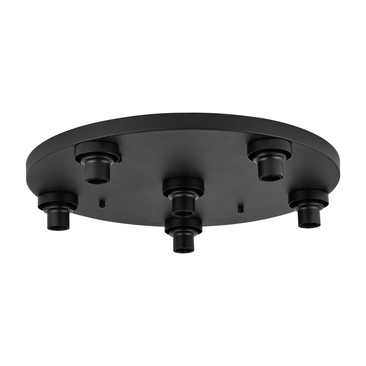 Idolite Devine Satin Black 6 Light E27 Round Flush Ceiling (FRAME ONLY)