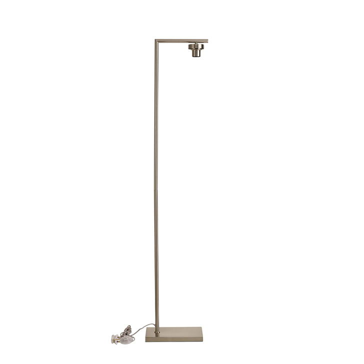 Idolite Devine Satin Nickel 1 Light E27 155cm Downward Floor Lamp Without Shade,