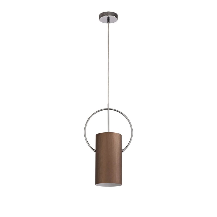 Idolite Dinara Coffee/Polished Chrome Single Pendant