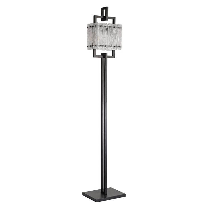 Idolite Drakensberg Matt Black Finish 2 Light Floor Lamp