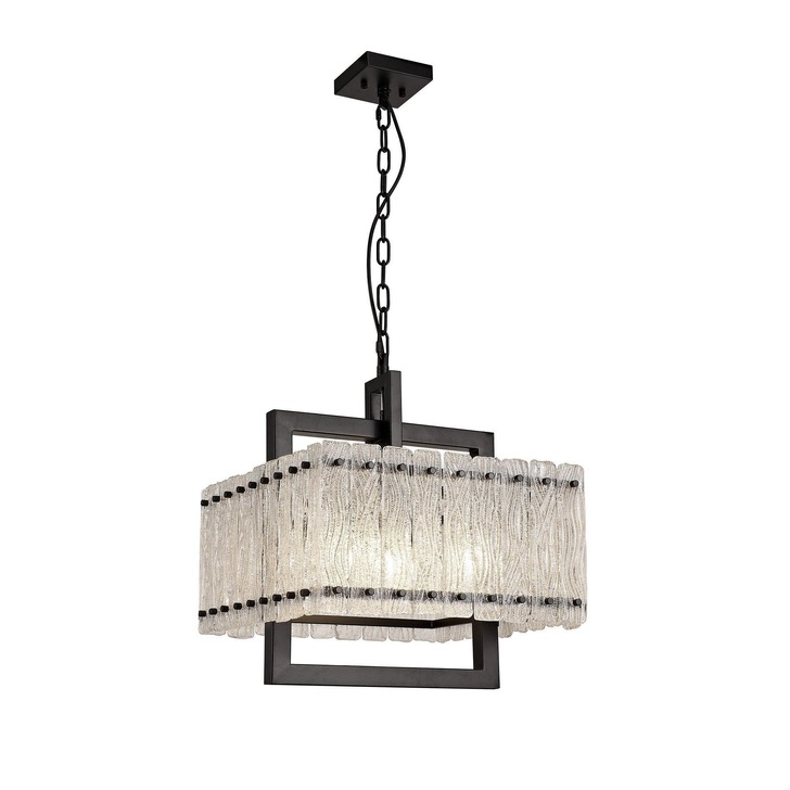 Idolite Drakensberg Matt Black Finish 5 Light Pendant