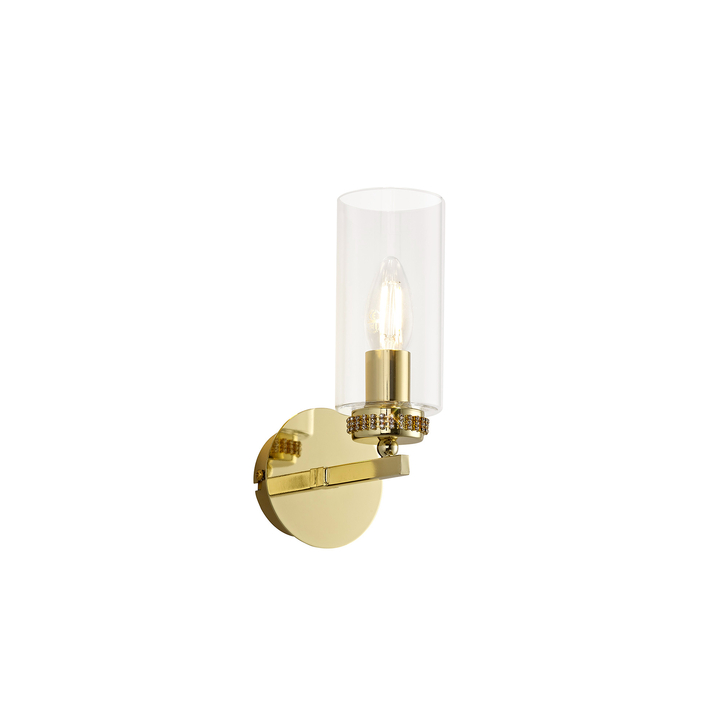 Idolite Euston Polished Gold Single Wall Light