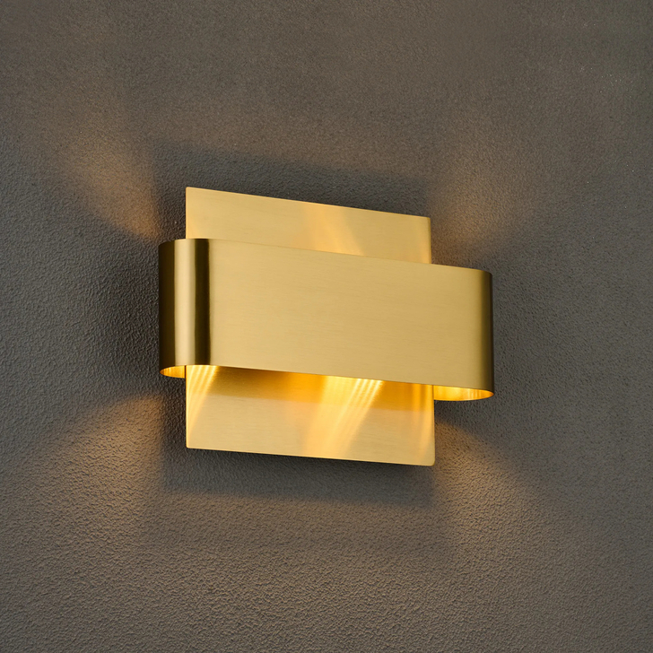 Idolite Garda Wall Lamp: 2 Light G9: Brass Gold